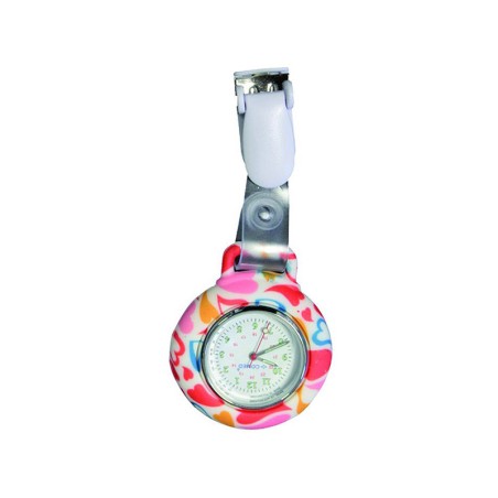 MONTRE INFIRMIERE MOTIF A CLIP