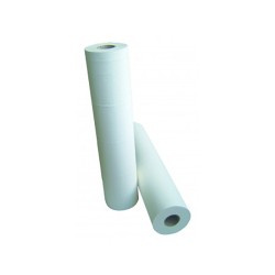 DRAPS D'EXAMENS LZ60CM - 140 FMTS DE 38CM  PURE CELL. BLANCHE 2PLIS LISSE