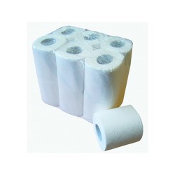 PAPIER TOILETTE PETITS ROULEAUX DOMESTIQUES T200 PURE CELLULOSE MICROGAUFRÉE
