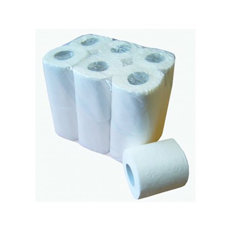PAPIER TOILETTE PETITS ROULEAUX DOMESTIQUES T200 PURE CELLULOSE MICROGAUFRÉE