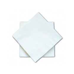 SERVIETTES BLANCHES FORMATS 40X40CM 2 PLIS PURE CELLULOSE LISSE