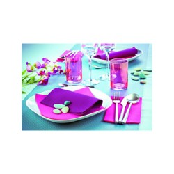 SERVIETTES DE TABLE GAMME SAMBA 38X38CM OUATE 2PLIS COULEUR